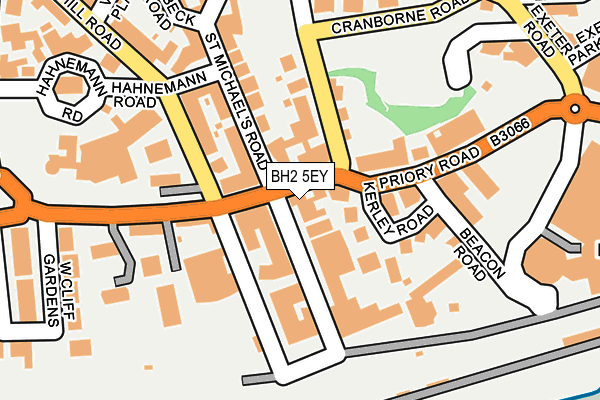 BH2 5EY map - OS OpenMap – Local (Ordnance Survey)