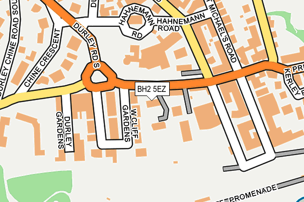 BH2 5EZ map - OS OpenMap – Local (Ordnance Survey)