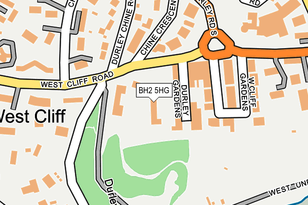 BH2 5HG map - OS OpenMap – Local (Ordnance Survey)