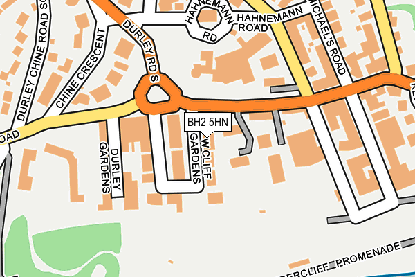 BH2 5HN map - OS OpenMap – Local (Ordnance Survey)