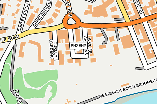 BH2 5HP map - OS OpenMap – Local (Ordnance Survey)