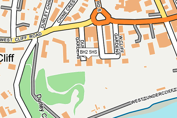 BH2 5HS map - OS OpenMap – Local (Ordnance Survey)