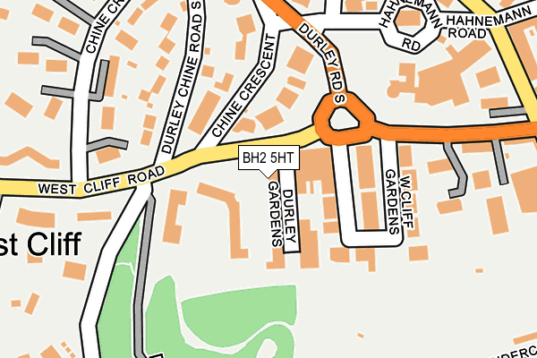 BH2 5HT map - OS OpenMap – Local (Ordnance Survey)
