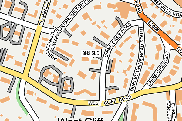 BH2 5LD map - OS OpenMap – Local (Ordnance Survey)