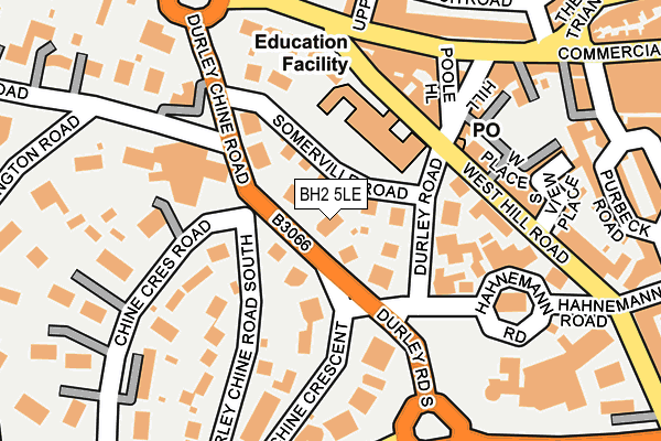 BH2 5LE map - OS OpenMap – Local (Ordnance Survey)