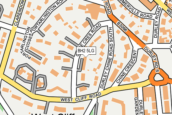BH2 5LG map - OS OpenMap – Local (Ordnance Survey)