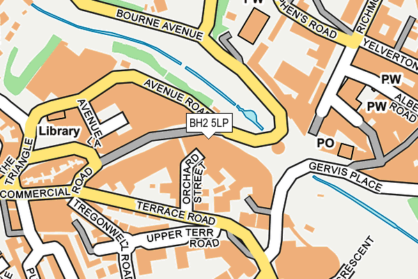 BH2 5LP map - OS OpenMap – Local (Ordnance Survey)