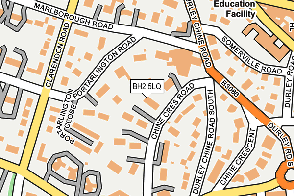 BH2 5LQ map - OS OpenMap – Local (Ordnance Survey)