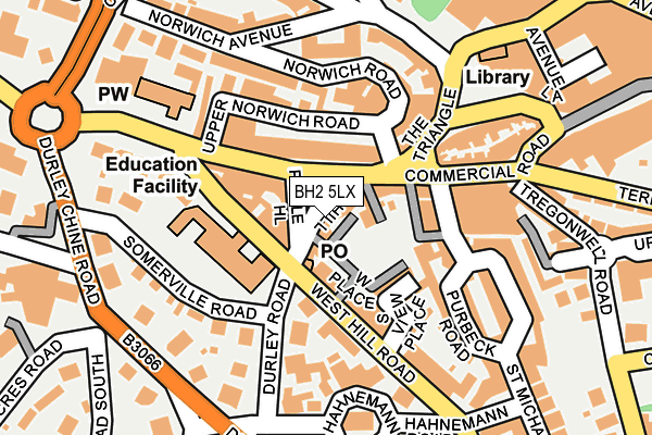 BH2 5LX map - OS OpenMap – Local (Ordnance Survey)