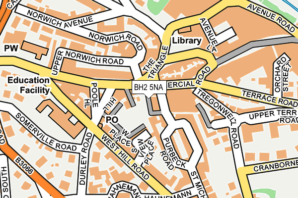 BH2 5NA map - OS OpenMap – Local (Ordnance Survey)