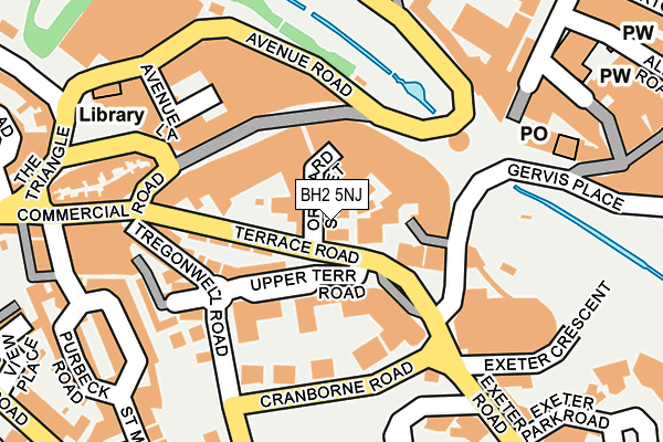 BH2 5NJ map - OS OpenMap – Local (Ordnance Survey)