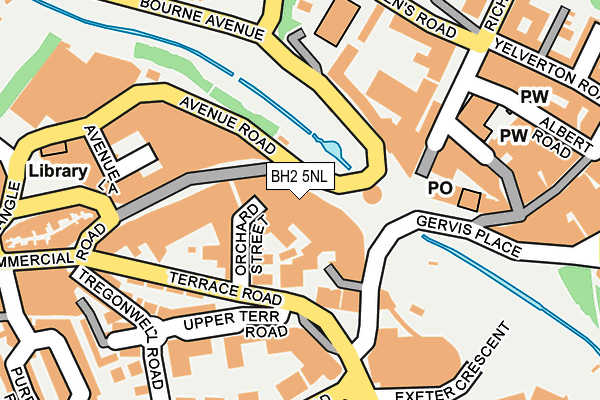 BH2 5NL map - OS OpenMap – Local (Ordnance Survey)