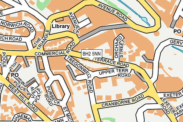 BH2 5NN map - OS OpenMap – Local (Ordnance Survey)