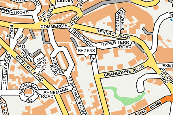 BH2 5NS map - OS OpenMap – Local (Ordnance Survey)