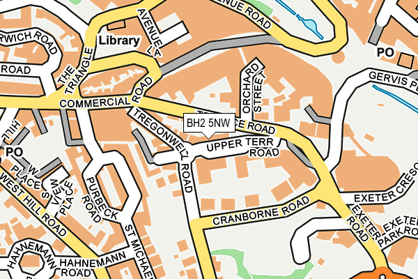 BH2 5NW map - OS OpenMap – Local (Ordnance Survey)