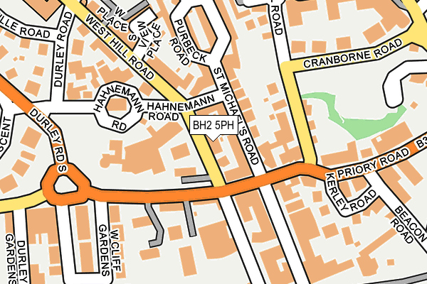 BH2 5PH map - OS OpenMap – Local (Ordnance Survey)