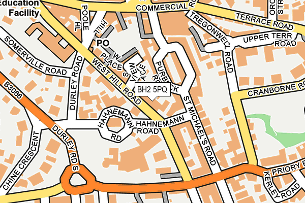 BH2 5PQ map - OS OpenMap – Local (Ordnance Survey)