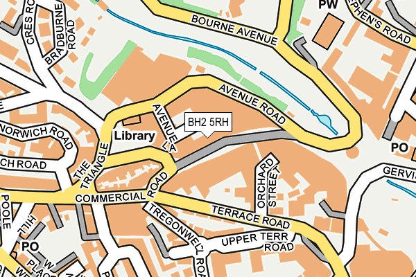 BH2 5RH map - OS OpenMap – Local (Ordnance Survey)