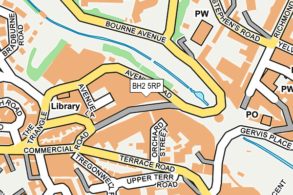 BH2 5RP map - OS OpenMap – Local (Ordnance Survey)