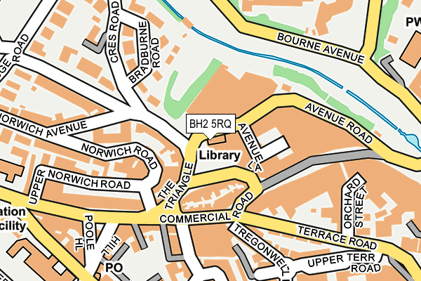 BH2 5RQ map - OS OpenMap – Local (Ordnance Survey)
