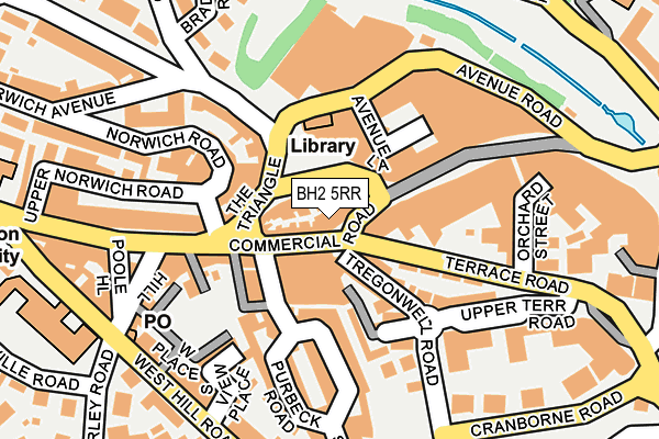 BH2 5RR map - OS OpenMap – Local (Ordnance Survey)