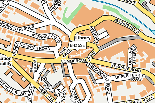BH2 5SE map - OS OpenMap – Local (Ordnance Survey)