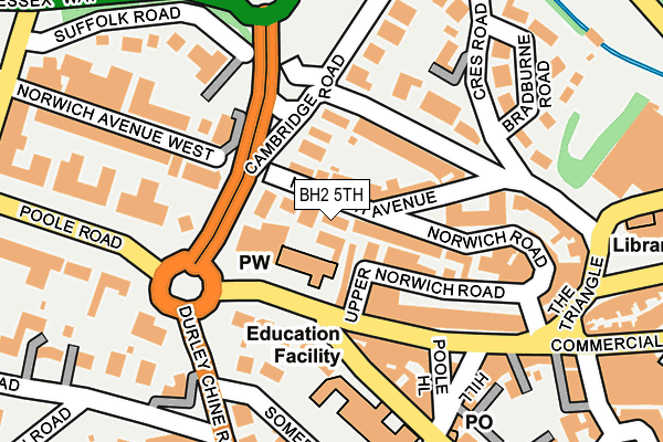 BH2 5TH map - OS OpenMap – Local (Ordnance Survey)