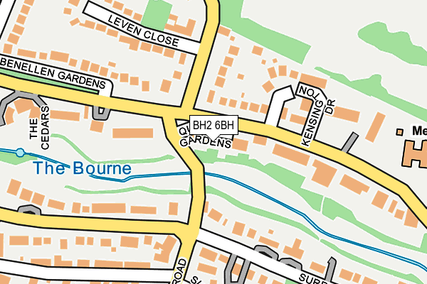 BH2 6BH map - OS OpenMap – Local (Ordnance Survey)