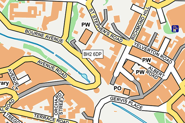 BH2 6DP map - OS OpenMap – Local (Ordnance Survey)