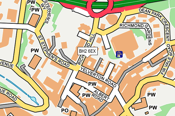 BH2 6EX map - OS OpenMap – Local (Ordnance Survey)