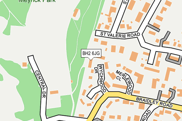 BH2 6JG map - OS OpenMap – Local (Ordnance Survey)