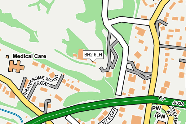 BH2 6LH map - OS OpenMap – Local (Ordnance Survey)