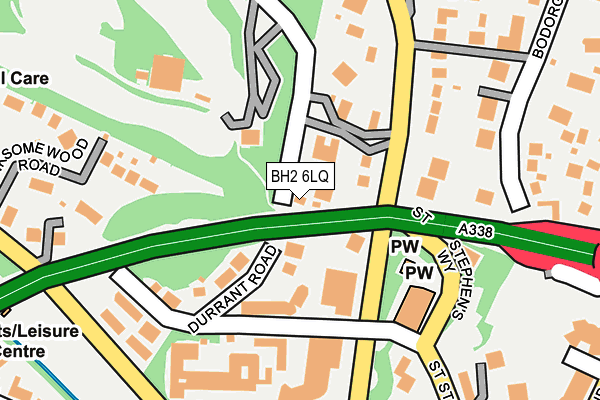 BH2 6LQ map - OS OpenMap – Local (Ordnance Survey)