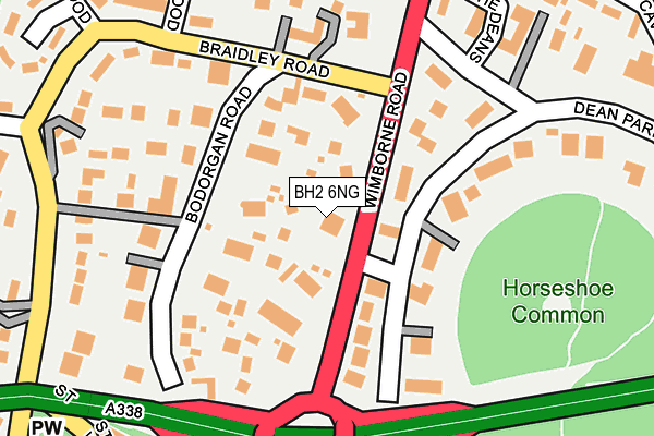 BH2 6NG map - OS OpenMap – Local (Ordnance Survey)