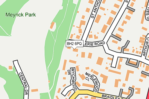 BH2 6PQ map - OS OpenMap – Local (Ordnance Survey)
