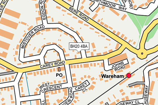 BH20 4BA map - OS OpenMap – Local (Ordnance Survey)