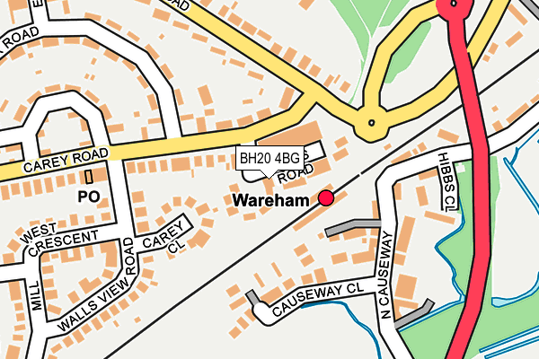 BH20 4BG map - OS OpenMap – Local (Ordnance Survey)