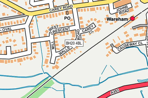 BH20 4BL map - OS OpenMap – Local (Ordnance Survey)