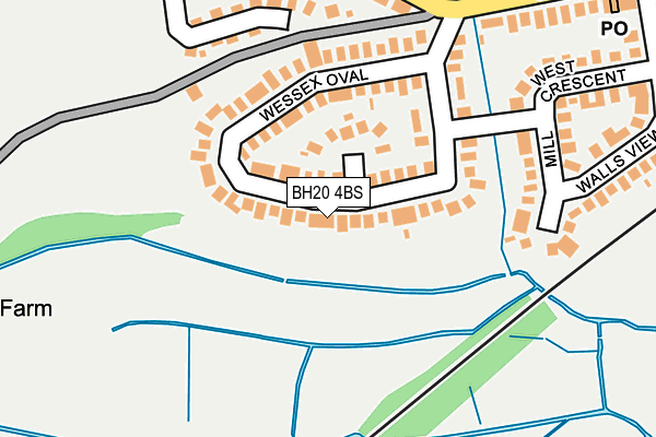 BH20 4BS map - OS OpenMap – Local (Ordnance Survey)