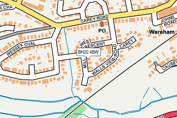 BH20 4BW map - OS OpenMap – Local (Ordnance Survey)