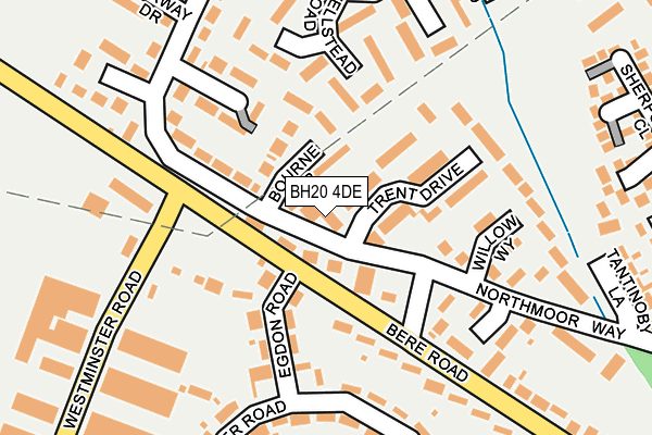 BH20 4DE map - OS OpenMap – Local (Ordnance Survey)