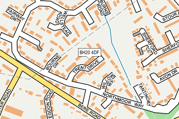 BH20 4DF map - OS OpenMap – Local (Ordnance Survey)