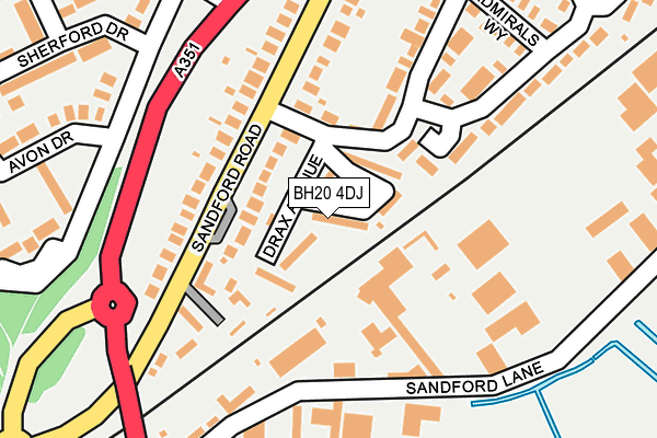 BH20 4DJ map - OS OpenMap – Local (Ordnance Survey)