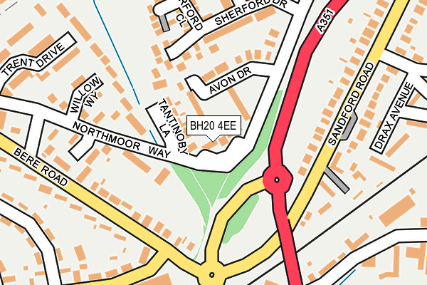 BH20 4EE map - OS OpenMap – Local (Ordnance Survey)