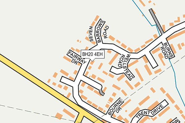 BH20 4EH map - OS OpenMap – Local (Ordnance Survey)