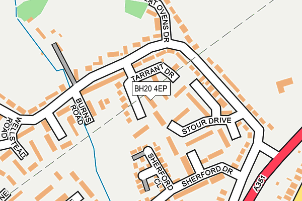 BH20 4EP map - OS OpenMap – Local (Ordnance Survey)