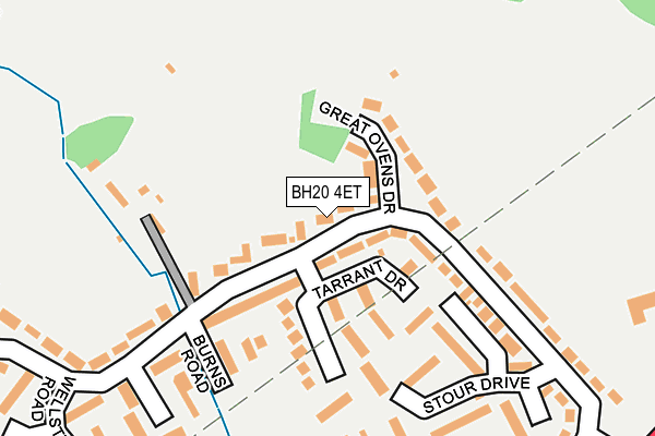 BH20 4ET map - OS OpenMap – Local (Ordnance Survey)