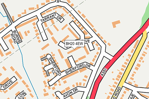BH20 4EW map - OS OpenMap – Local (Ordnance Survey)