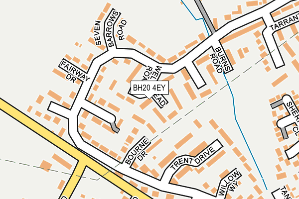 BH20 4EY map - OS OpenMap – Local (Ordnance Survey)