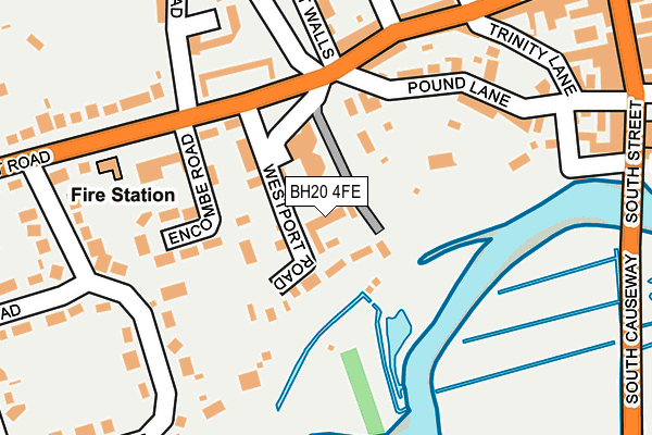 BH20 4FE map - OS OpenMap – Local (Ordnance Survey)
